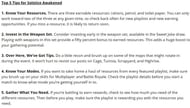 Some tips provided in the blog post about Solstice Awakened by Activision